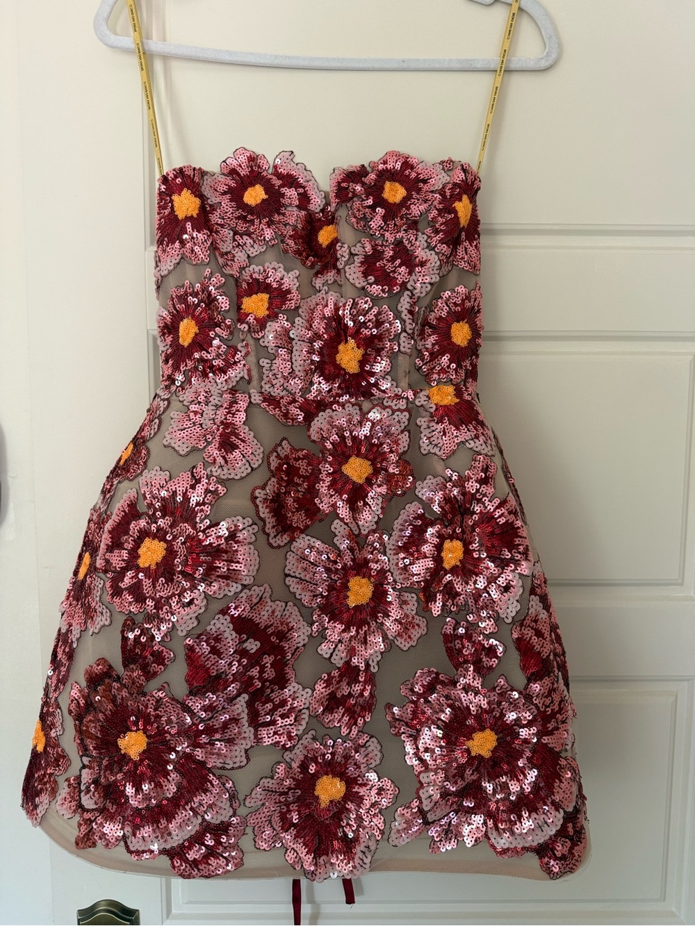 Bronx and Banco Raspberry Sequin Maraya Mini Dress - Picture 4 of 5